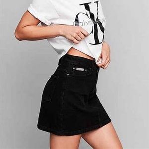 New Without Tags; Calvin Klein Denim Mini Skirt